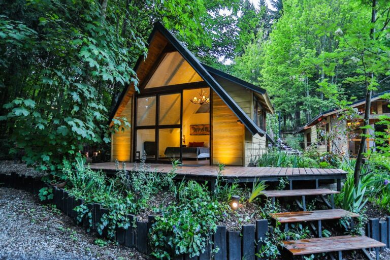 Dónde encontrar cabañas Luna Roja en Bariloche para tus vacaciones 23 cabana acogedora en bosque de bariloche