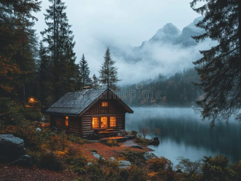 Dónde encontrar cabañas entre lagos y montañas en Bariloche 1 cabana acogedora junto a lago y montanas
