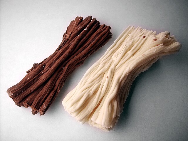 chocolate en rama con ingredientes frescos