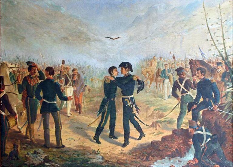 encuentro historico entre belgrano y san martin