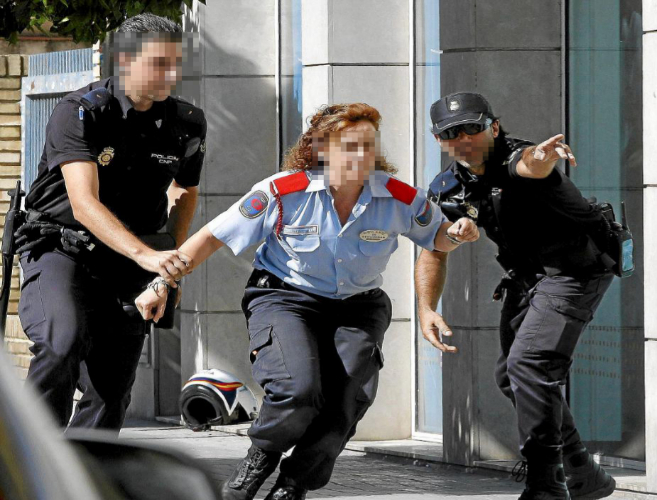 guardia de seguridad en accion