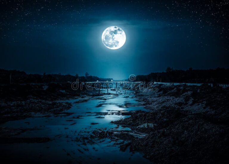 Qué dicen que la Luna influye en nuestras vidas y creencias 18 luna brillante sobre un paisaje nocturno