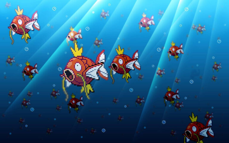 A qué nivel evoluciona Magikarp en Pokémon 22 magikarp saltando sobre el agua