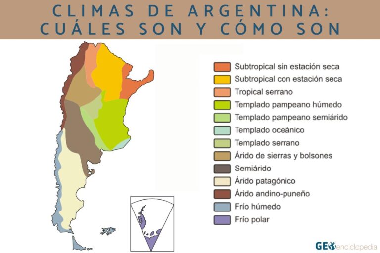 mapa de argentina con clima caluroso