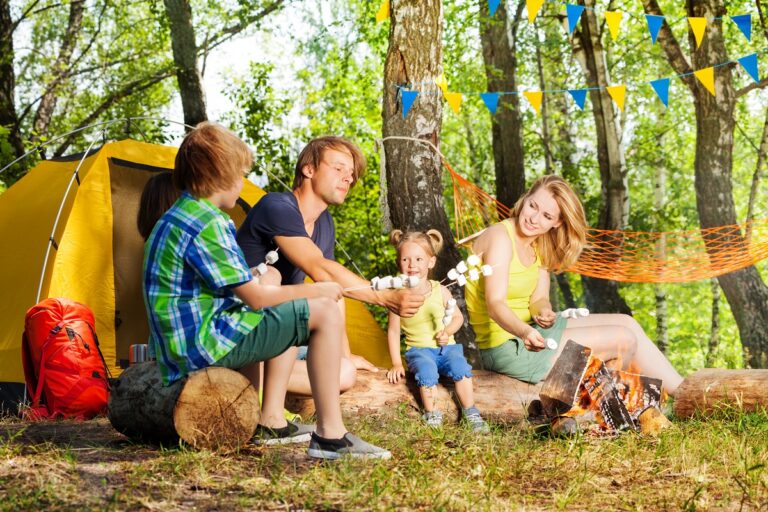 naturaleza y camping en familia