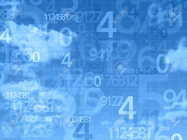 numeros en suenos sobre fondo abstracto