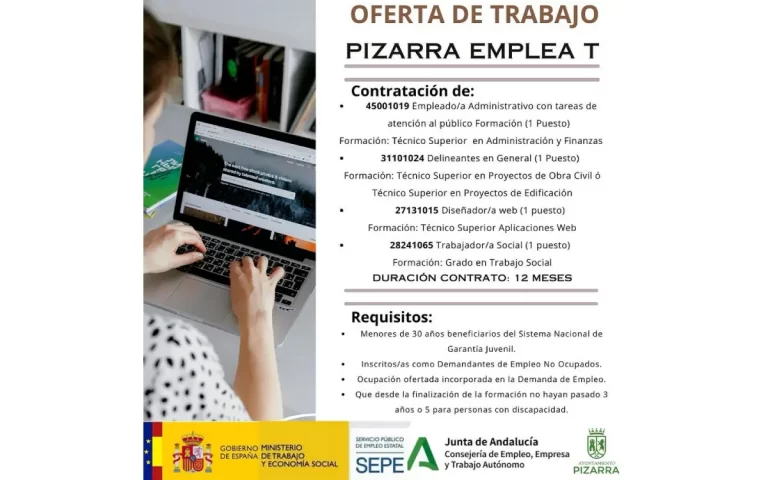 ofertas de trabajo en una pizarra publica