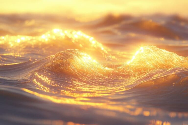 olas del mar bajo la luz del sol