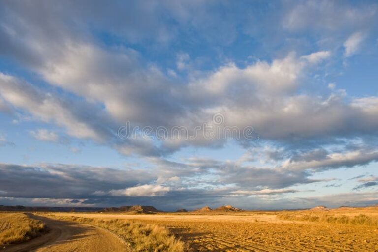 paisaje de rafael calzada bajo cielo nublado