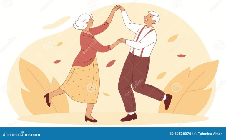 pareja bailando en un ambiente nostalgico