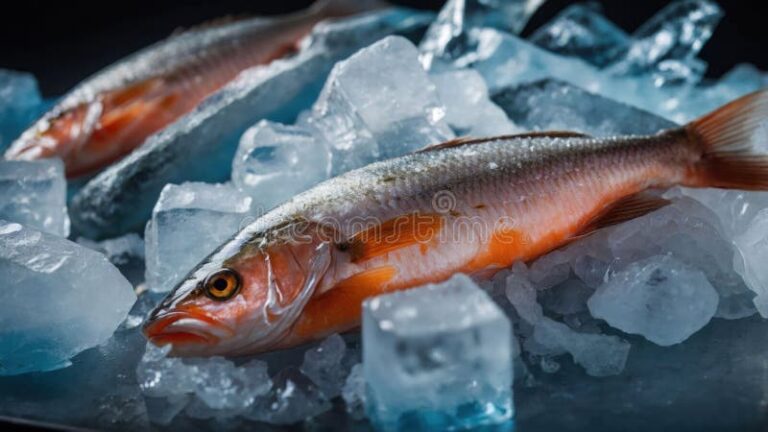 Cuánto tiempo tarda en descongelarse correctamente el pescado 6 pescado fresco sobre hielo en la cocina