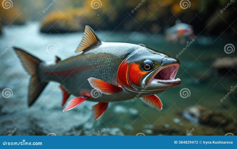 Qué pez marino es conocido por remontar los ríos en su ciclo de vida 1 salmon nadando rio arriba