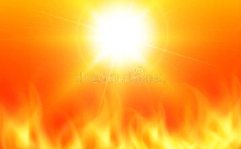A cuántos grados Celsius está la temperatura del Sol 29 superficie del sol con llamas y brillo