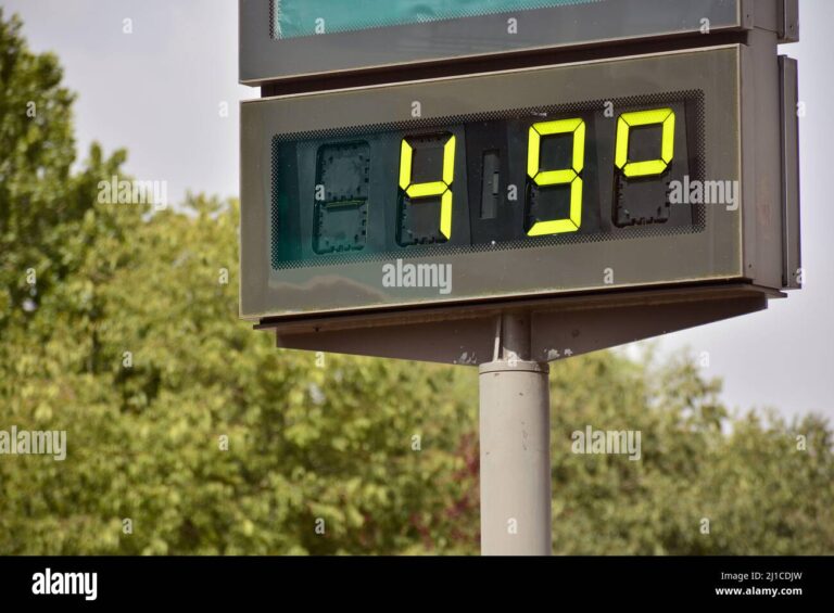 termometro marcando temperatura en la calle