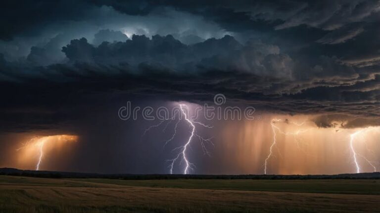 Qué sucedió con la tormenta en Oncativo, Córdoba 21 tormenta electrica sobre paisajes rurales